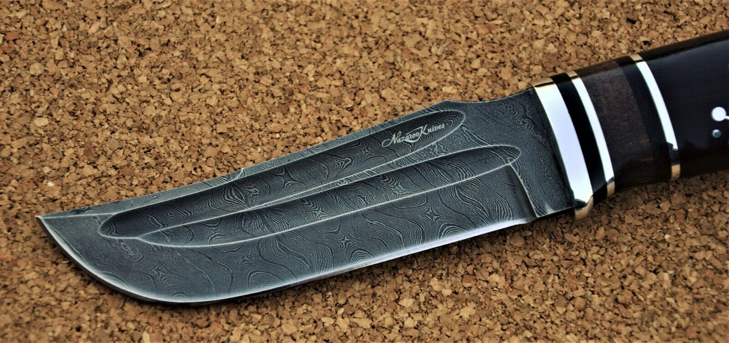 Damaszener Stahl Outdoor Jagdmesser Nazarov Knives