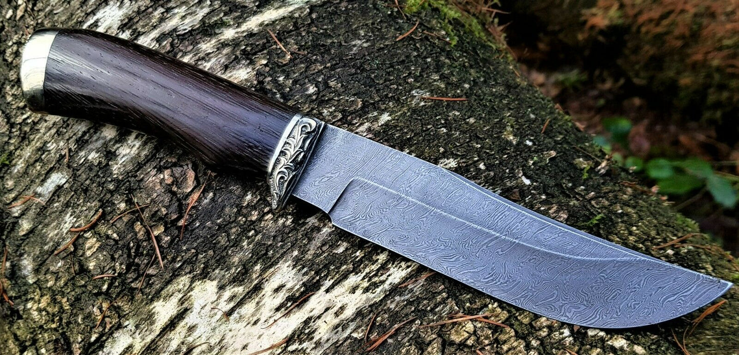 A.Marushin  Outdoor Jagdmesser Damaszener Stahl  Handarbeit