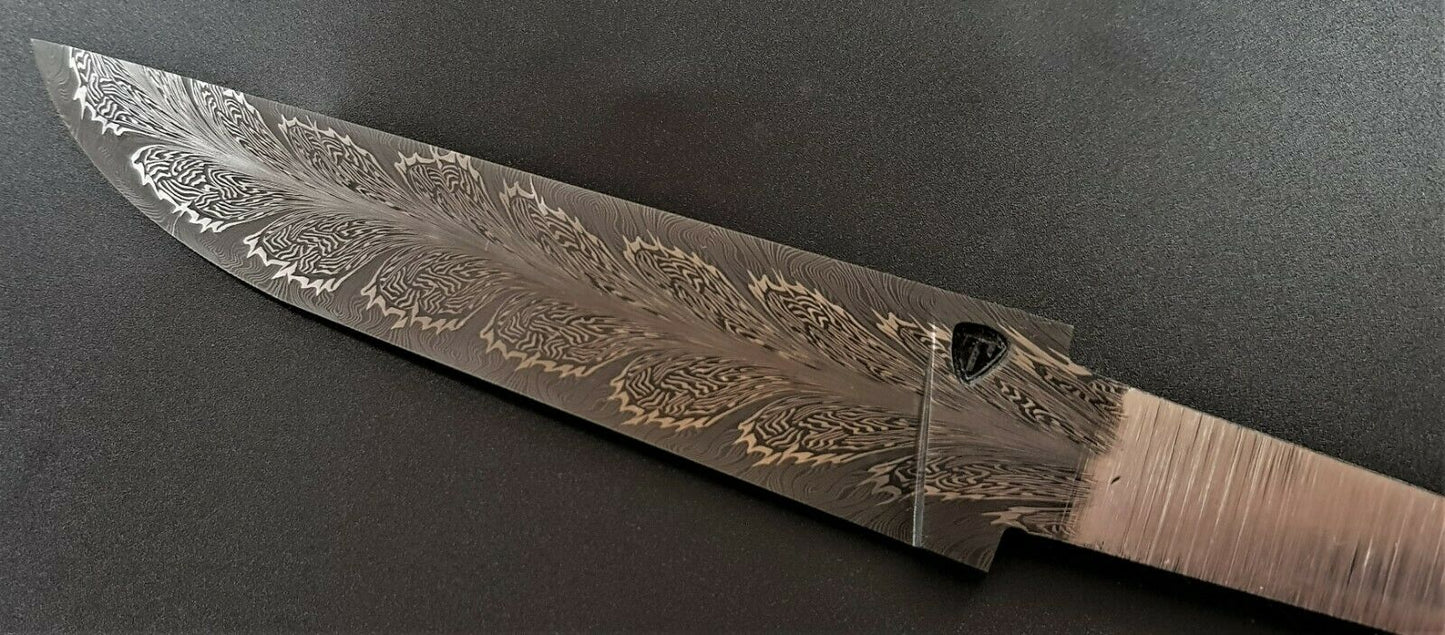 Exklusive Mosaikdamast Klinge  Damascus Steel Messer S.Tikhomirov