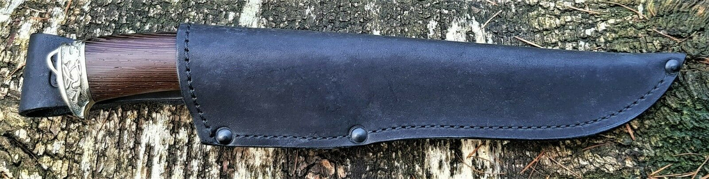 A.Marushin  Outdoor Jagdmesser Damaszener Stahl  Handarbeit