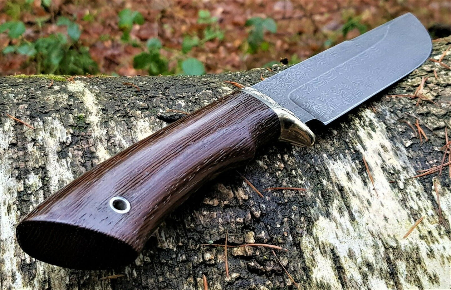 A.Marushin Outdoor Jagdmesser Damaszener Stahl Handarbeit