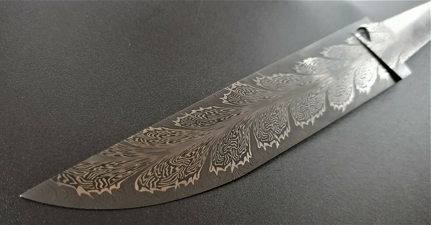 Exklusive Mosaikdamast Klinge  Damascus Steel Messer S.Tikhomirov