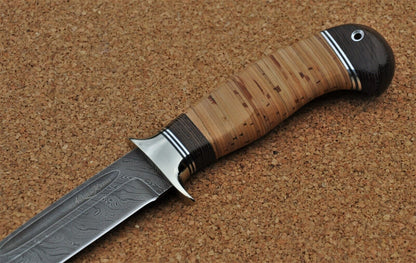 Damaszener Stahl Outdoor Jagdmesser Nazarov Knives