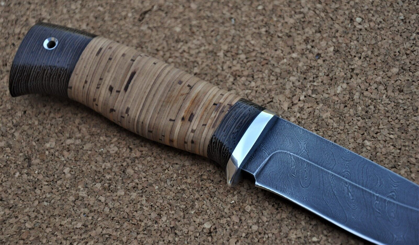 Damaszener Stahl Outdoor Jagdmesser Nazarov Knives