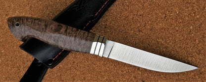 H12MF Stahl Outdoor Jagd Messer Yasniy Sokol Russland Handarbeit HRC 61 Соболь