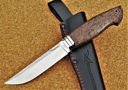 H12MF Stahl Outdoor Jagd Messer  Yasniy Sokol Russland Handarbeit HRC 61 Рысь