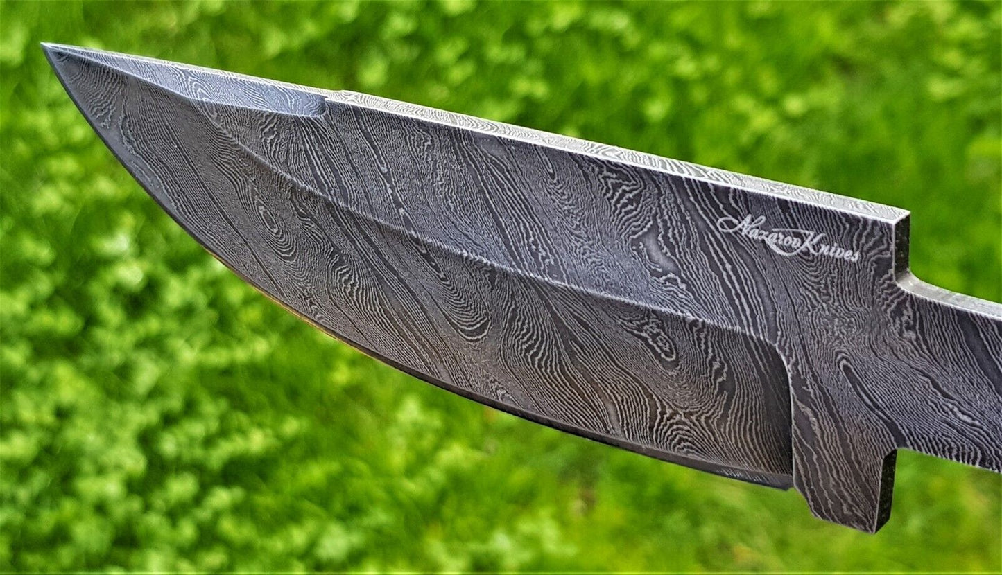 Exklusive Damaszener Stahl Klinge   Nazarov Knives Handarbeit