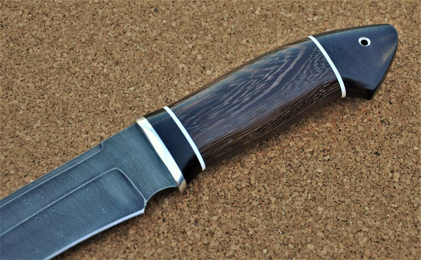 Damaszener Stahl Outdoor Jagdmesser  Nazarov Knives  Handarbeit