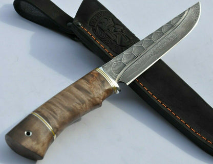 Nazarov Knives Damaszener Stahl Outdoor Jagdmesser