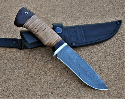 Damaszener Stahl Outdoor Jagd Messer Nazarov Knives Handarbeit HRC62 Корсак