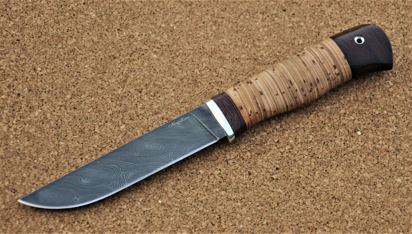 Damaszener Stahl Outdoor Jagdmesser Nazarov Knives