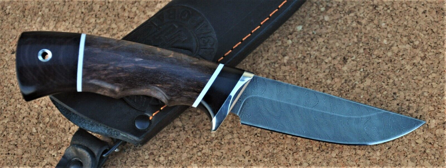 Damaszener Stahl Outdoor Jagdmesser Nazarov Knives  Handarbeit