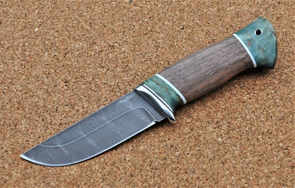 Damaszener Stahl Outdoor Jagd Damast Messer Nazarov Knives  Handarbeit HRC62