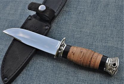 Elmax ROSTFREI OutdoorJagdMesser Nazarov Knives Russland Handarbeit HRC62 Лидер