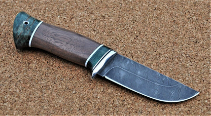 Damaszener Stahl Outdoor Jagd Damast Messer Nazarov Knives  Handarbeit HRC62