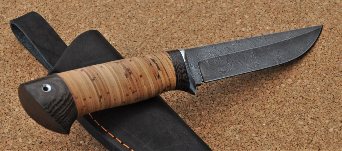 Damaszener Stahl Outdoor Jagdmesser Nazarov Knives