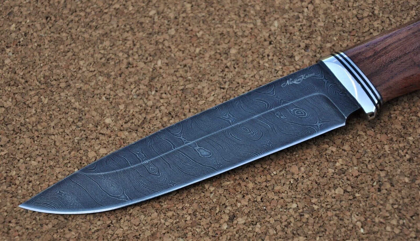 Damaszener Stahl Outdoor Jagdmesser Nazarov Knives