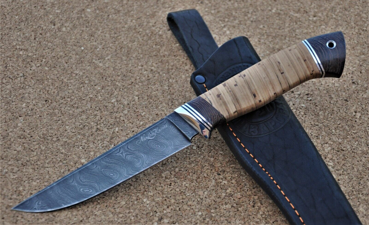 Damaszener Stahl Outdoor Jagdmesser Nazarov Knives