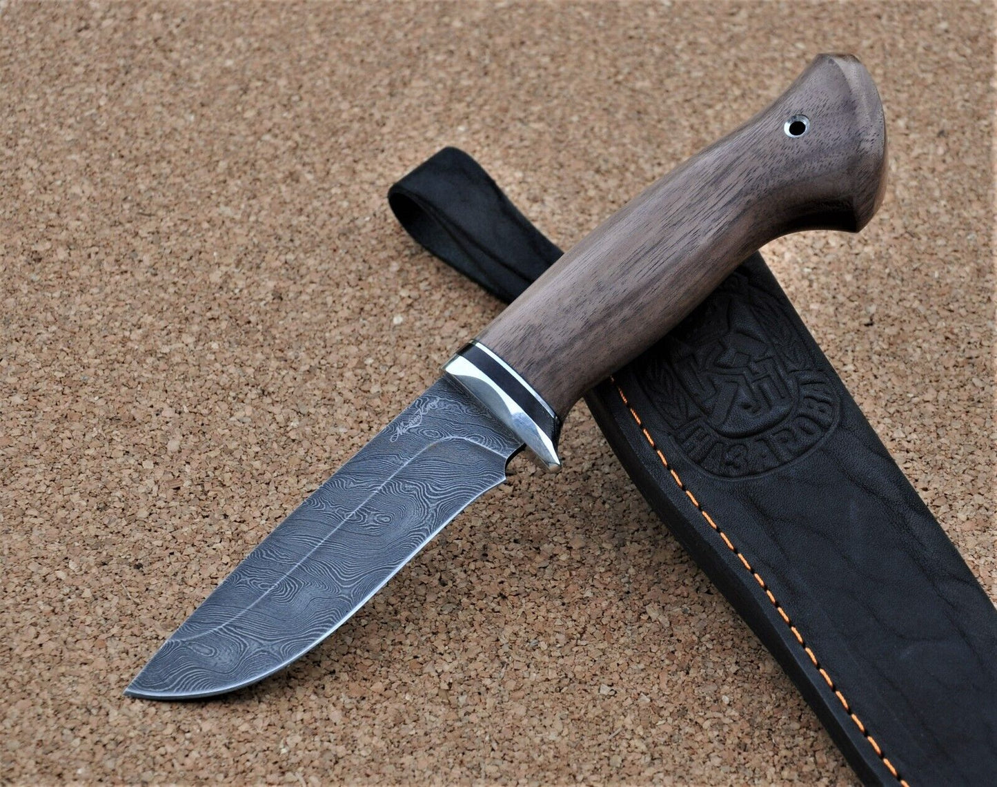 Damaszener Stahl Outdoor Jagd Damast Messer Nazarov Knives  Handarbeit HRC62