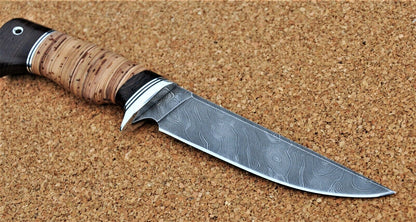 Damaszener Stahl Outdoor Jagd Messer Nazarov Knives Handarbeit HRC62 Байкал