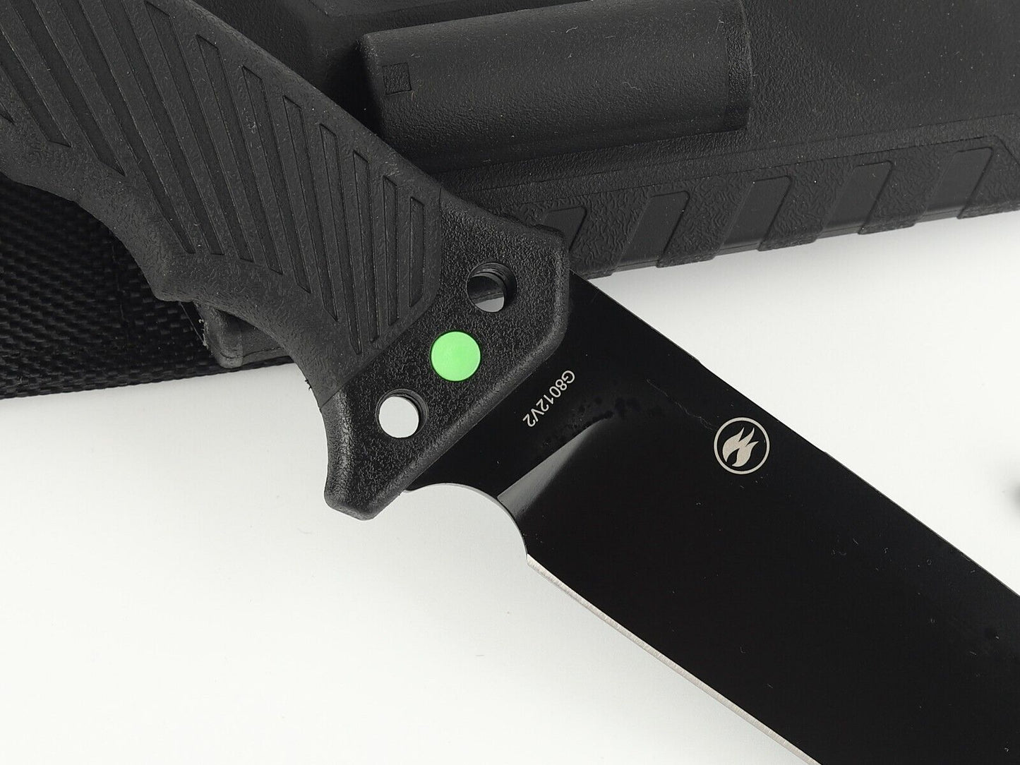 Fahrten Outdoor Freizeit Messer Gurtschneider Feuerstarter Ganzo  G8012V2 HRC 58