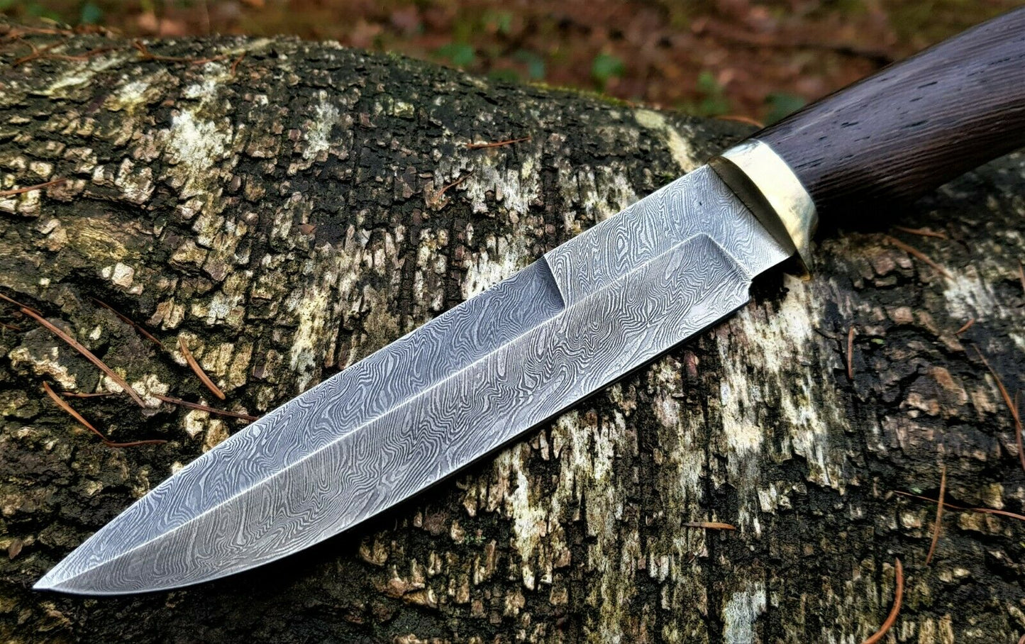 A.Marushin  Outdoor Jagdmesser Damaszener Stahl  Handarbeit