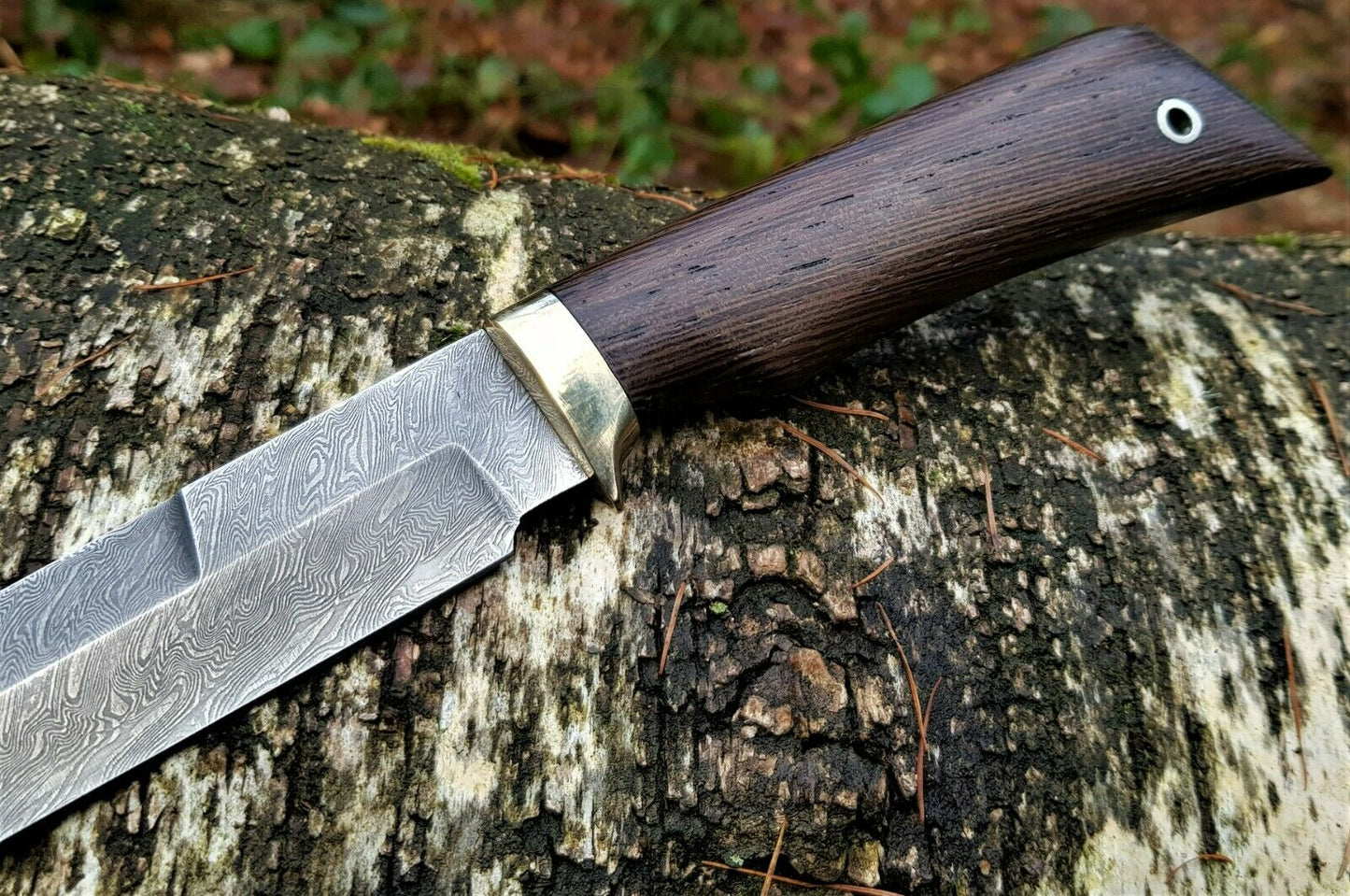 A.Marushin  Outdoor Jagdmesser Damaszener Stahl  Handarbeit