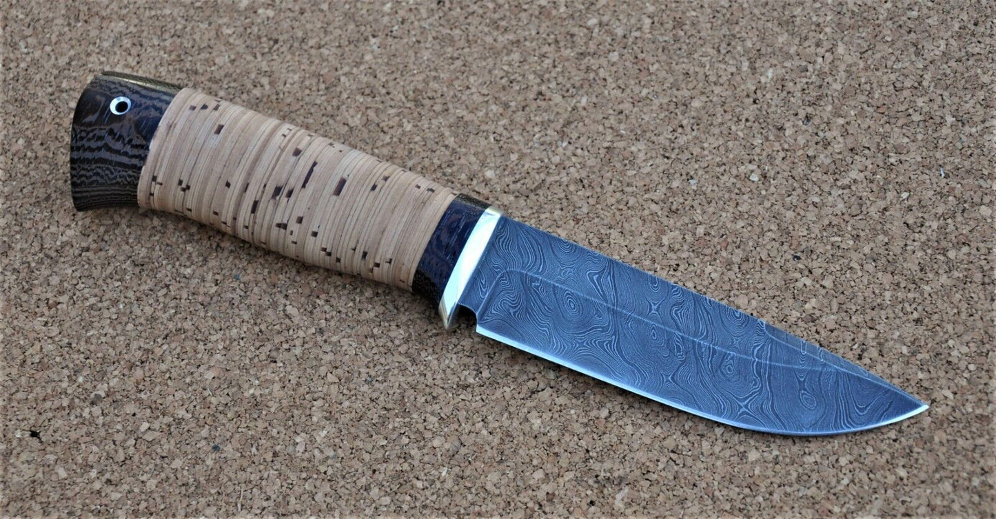 Damaszener Stahl Outdoor Jagd Messer Nazarov Knives Handarbeit HRC62 Анчар