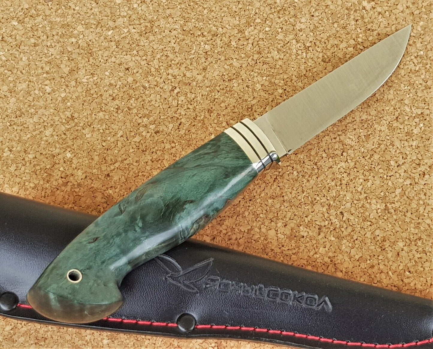 H12MF Stahl Outdoor Jagd Messer Yasniy Sokol Russland Handarbeit HRC 61 Соболь