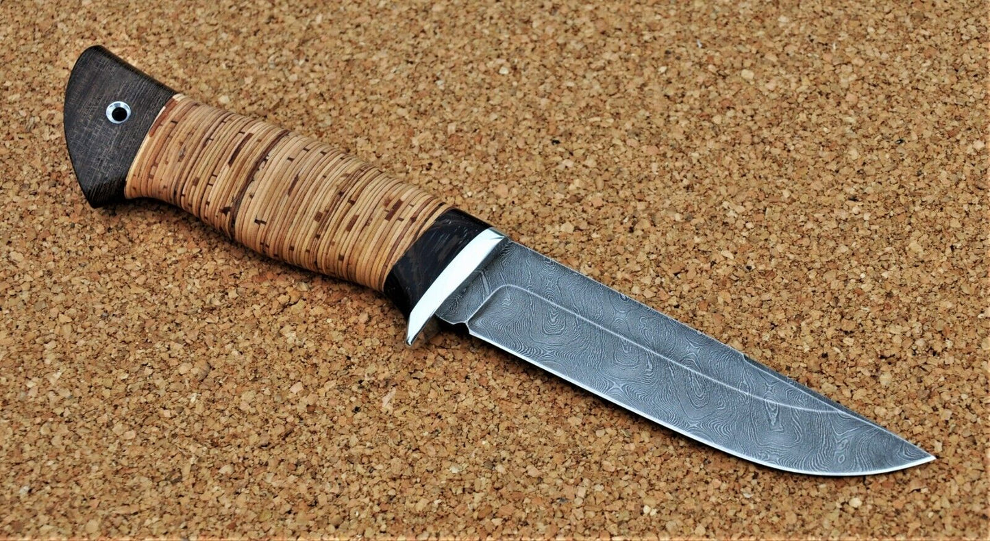 Damaszener Stahl Outdoor Jagd Messer Nazarov Knives Handarbeit HRC 62 Снегирь