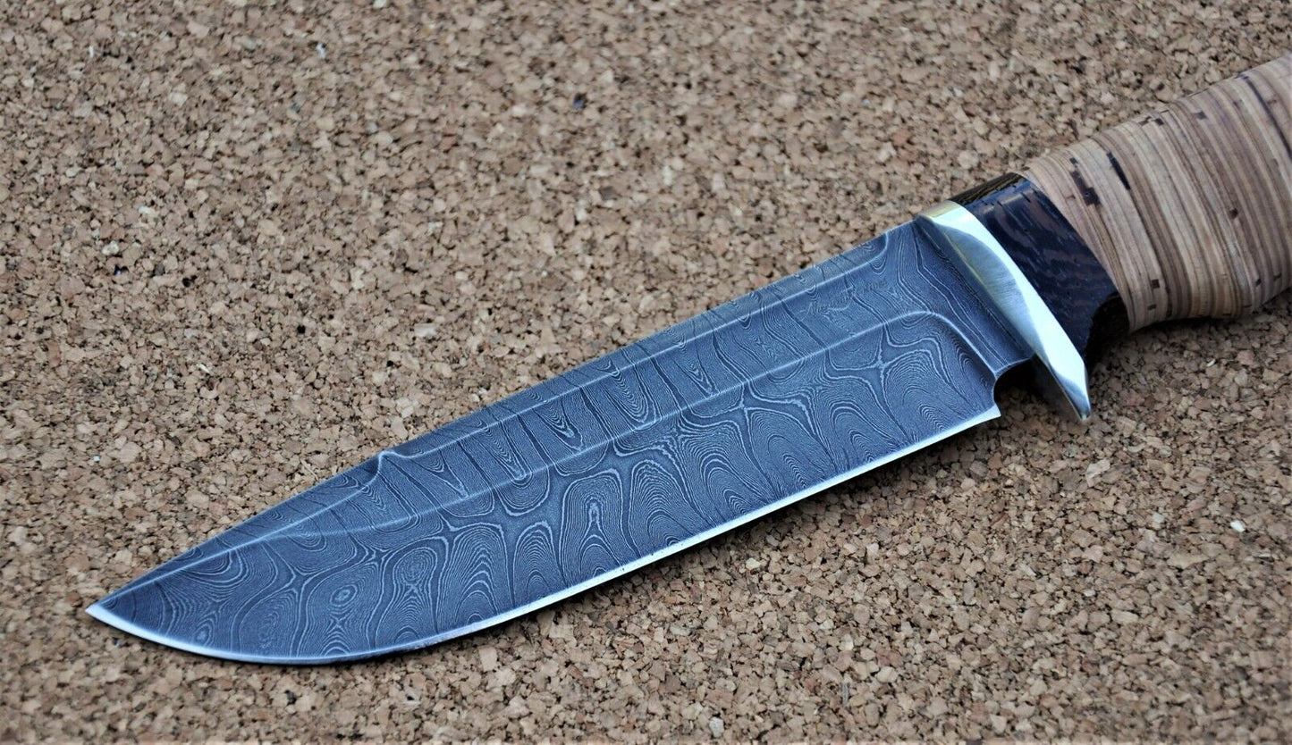 Damaszener Stahl Outdoor Jagd Messer Nazarov Knives Handarbeit HRC62 Барракуда