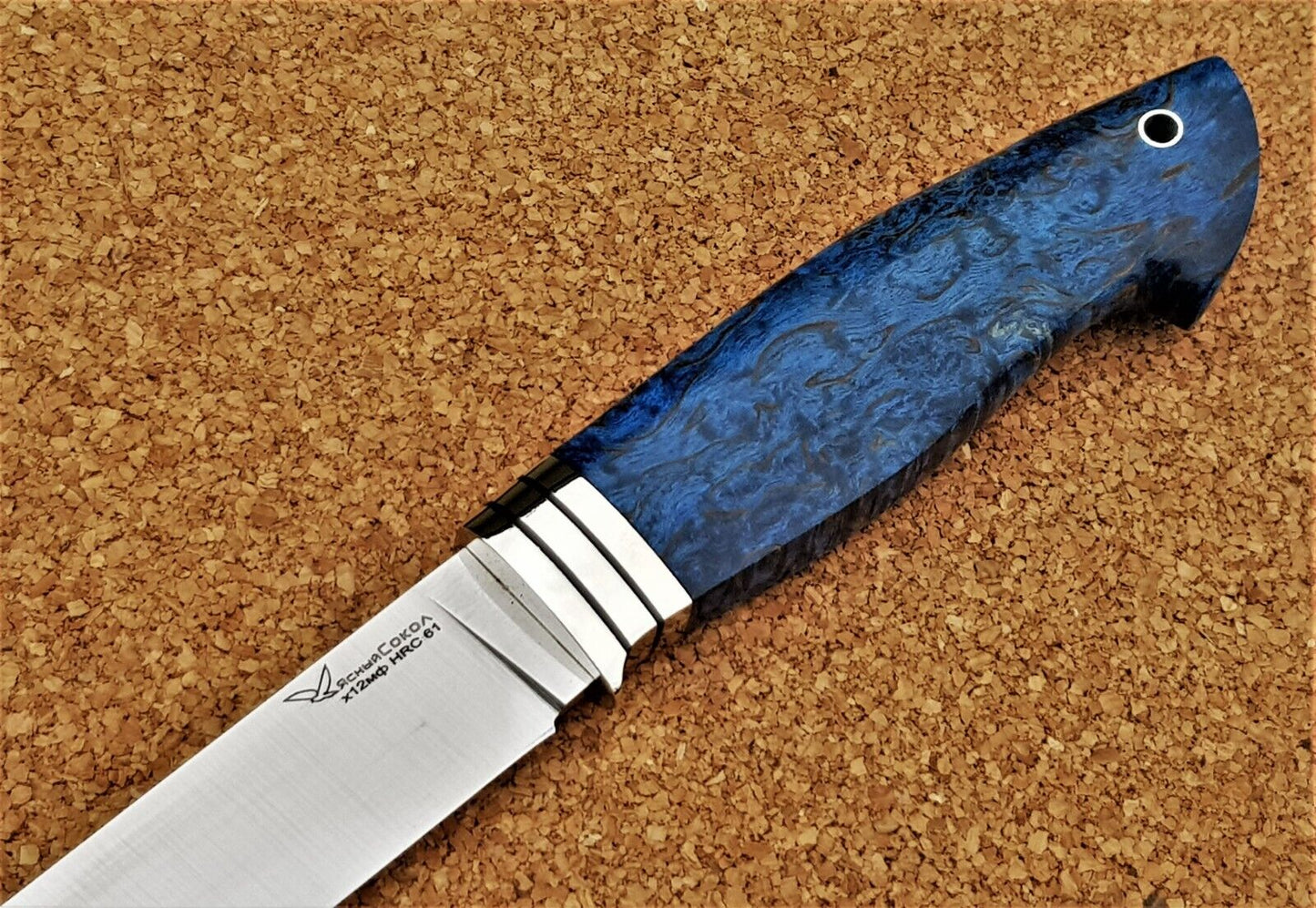 H12MF Stahl Outdoor Jagd Messer  Yasniy Sokol Russland Handarbeit HRC 61 Каракал