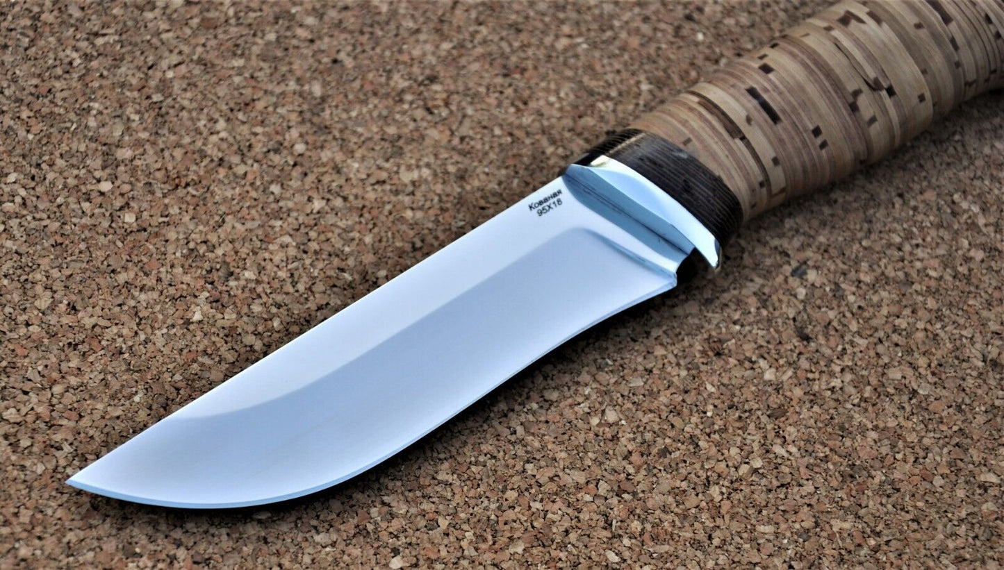 Outdoor Jagdmesser 95H18 Stahl Rostfrei Nazarov Knives Handarbeit