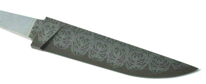 Exklusive Mosaik Damast Klinge Rohling Damascus Steel Messer HRC 60 Handarbeit