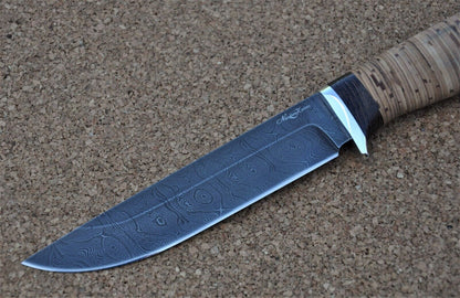 Damaszener Stahl Outdoor Jagdmesser Nazarov Knives