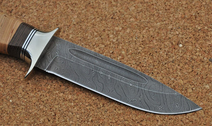 Damaszener Stahl Outdoor Jagdmesser Nazarov Knives