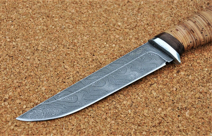 Damaszener Stahl Outdoor Jagd Messer Nazarov Knives Handarbeit HRC 62 Тритон-2