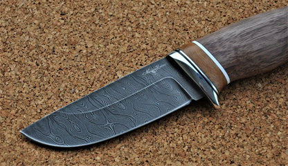 Damaszener Stahl Outdoor Jagd Damast Messer Nazarov Knives  Handarbeit HRC62