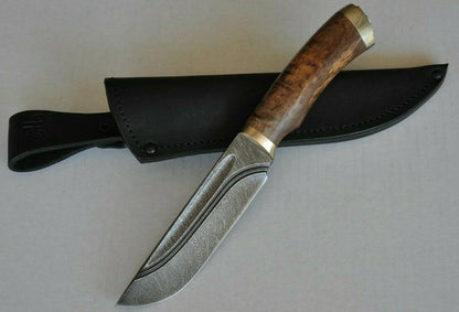 A.Marushin Outdoor Jagdmesser Damast Stahl  handarbeit