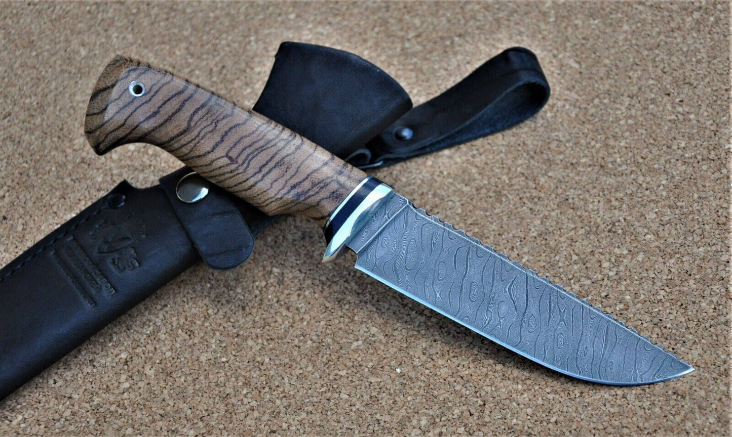 Damaszener Stahl Outdoor Jagd Messer Nazarov Knives Handarbeit HRC62 Барракуда