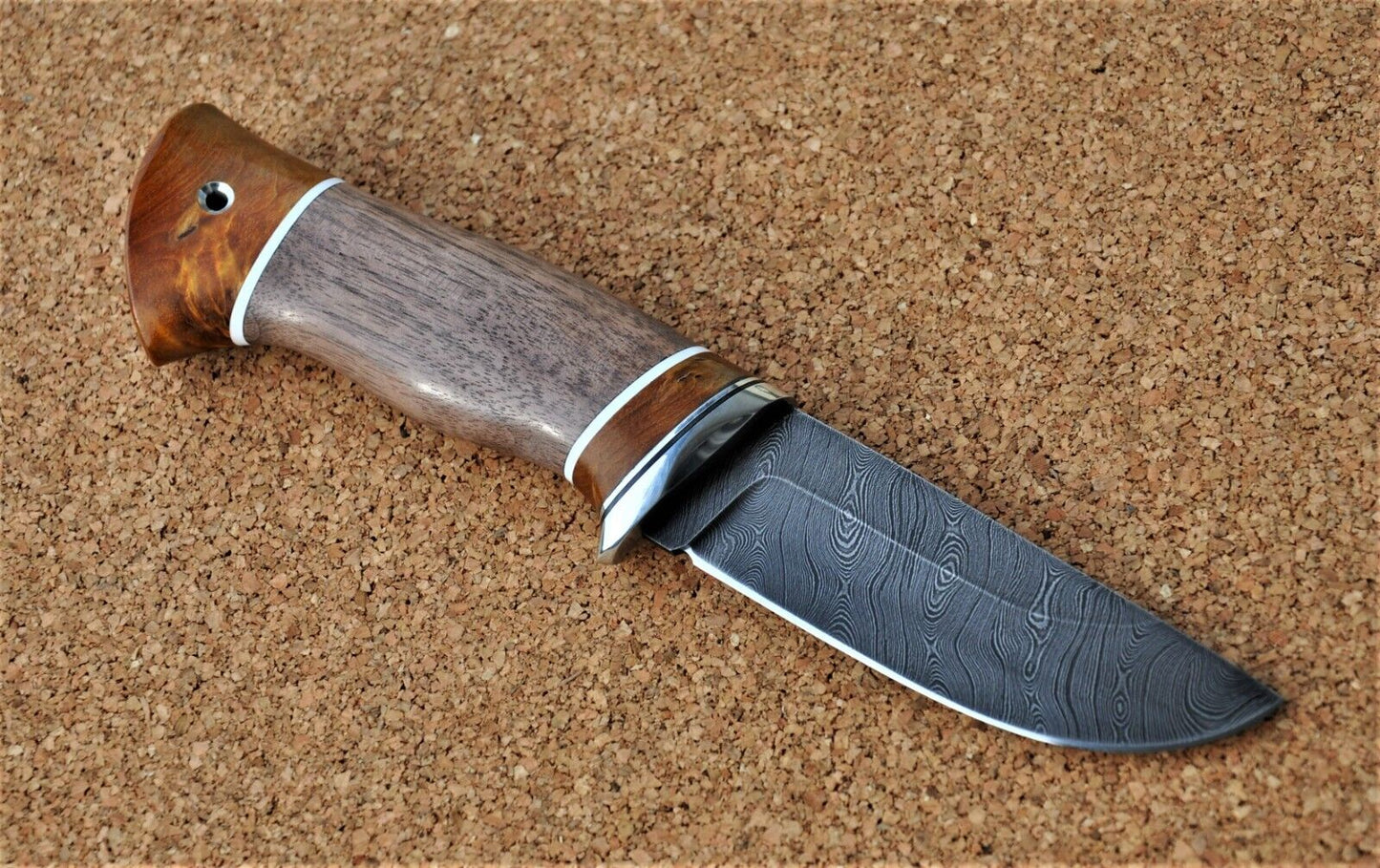 Damaszener Stahl Outdoor Jagd Damast Messer Nazarov Knives  Handarbeit HRC62