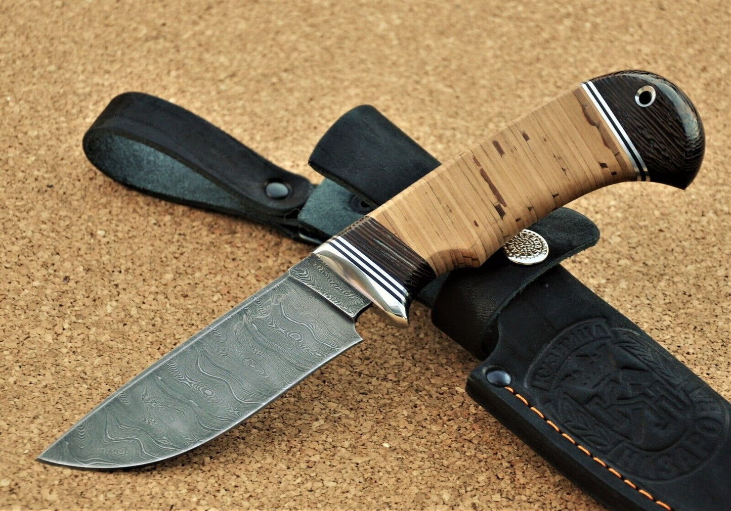 Damaszener Stahl Outdoor Jagdmesser Nazarov Knives