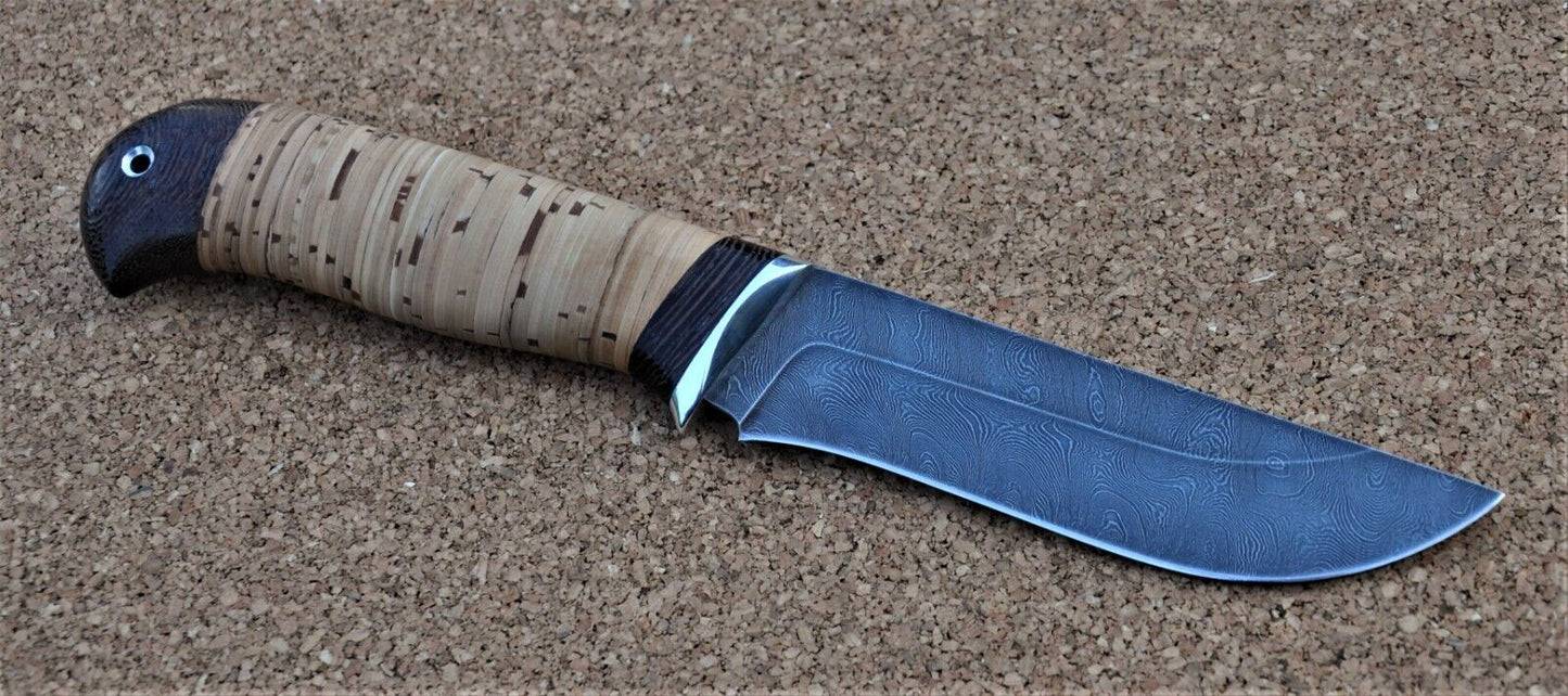 Damaszener Stahl Outdoor Jagd Messer Nazarov Knives Handarbeit HRC62 Бекас