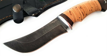 Nazarov Knives Damaszener Stahl Outdoor Jagdmesser