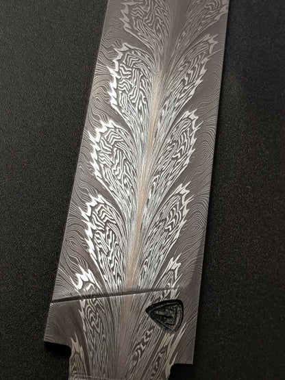 Exklusive Mosaikdamast Klinge  Damascus Steel Messer S.Tikhomirov