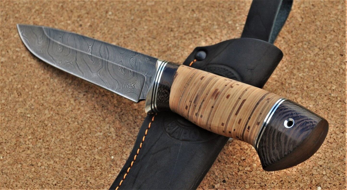 Damaszener Stahl Outdoor Jagdmesser Nazarov Knives