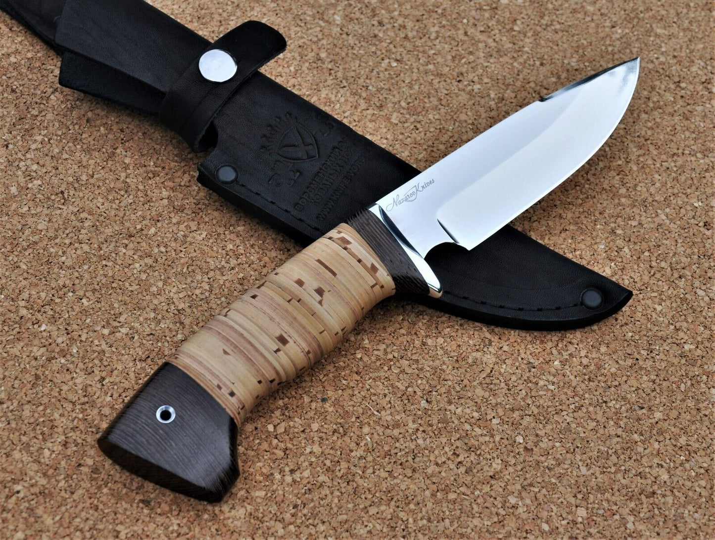 Outdoor Jagdmesser 95H18 Stahl Rostfrei Nazarov Knives Handarbeit