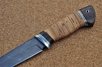 Damaszener Stahl Outdoor Jagdmesser Nazarov Knives