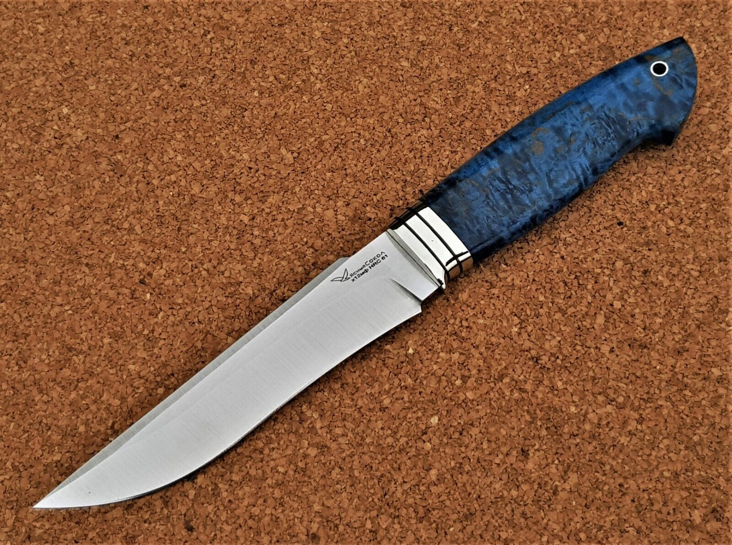 H12MF Stahl Outdoor Jagd Messer Yasniy Sokol Russland Handarbeit HRC 61 Коршун
