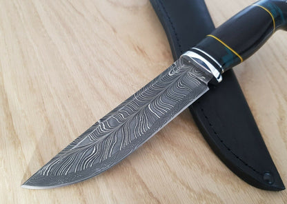 Nazarov Knives Mosaikdamast Damaszener Stahl Outdoor Jagdmesser